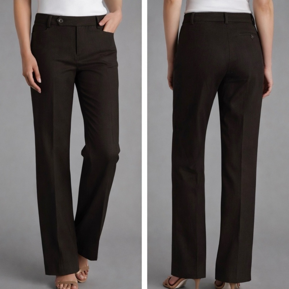 Ralph Lauren Dark Green Adelle Chino Pants Size 8